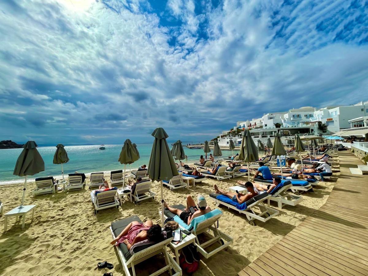 Acrogiali Beachfront Hotel Mykonos Platys Gialos  Exteriér fotografie