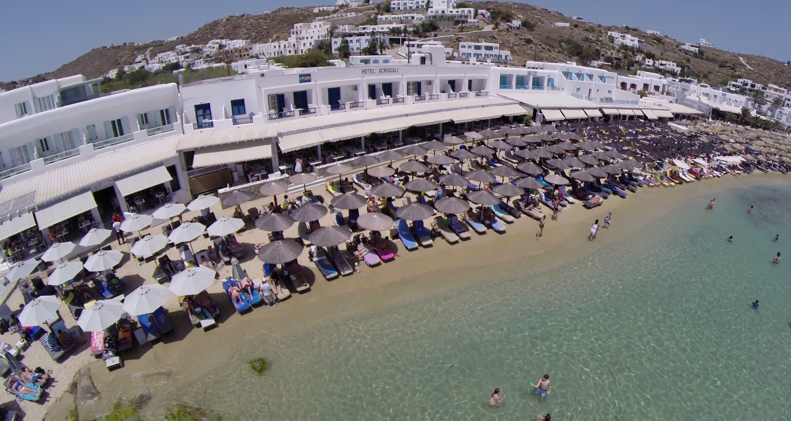 Acrogiali Beachfront Hotel Mykonos Platys Gialos  Exteriér fotografie