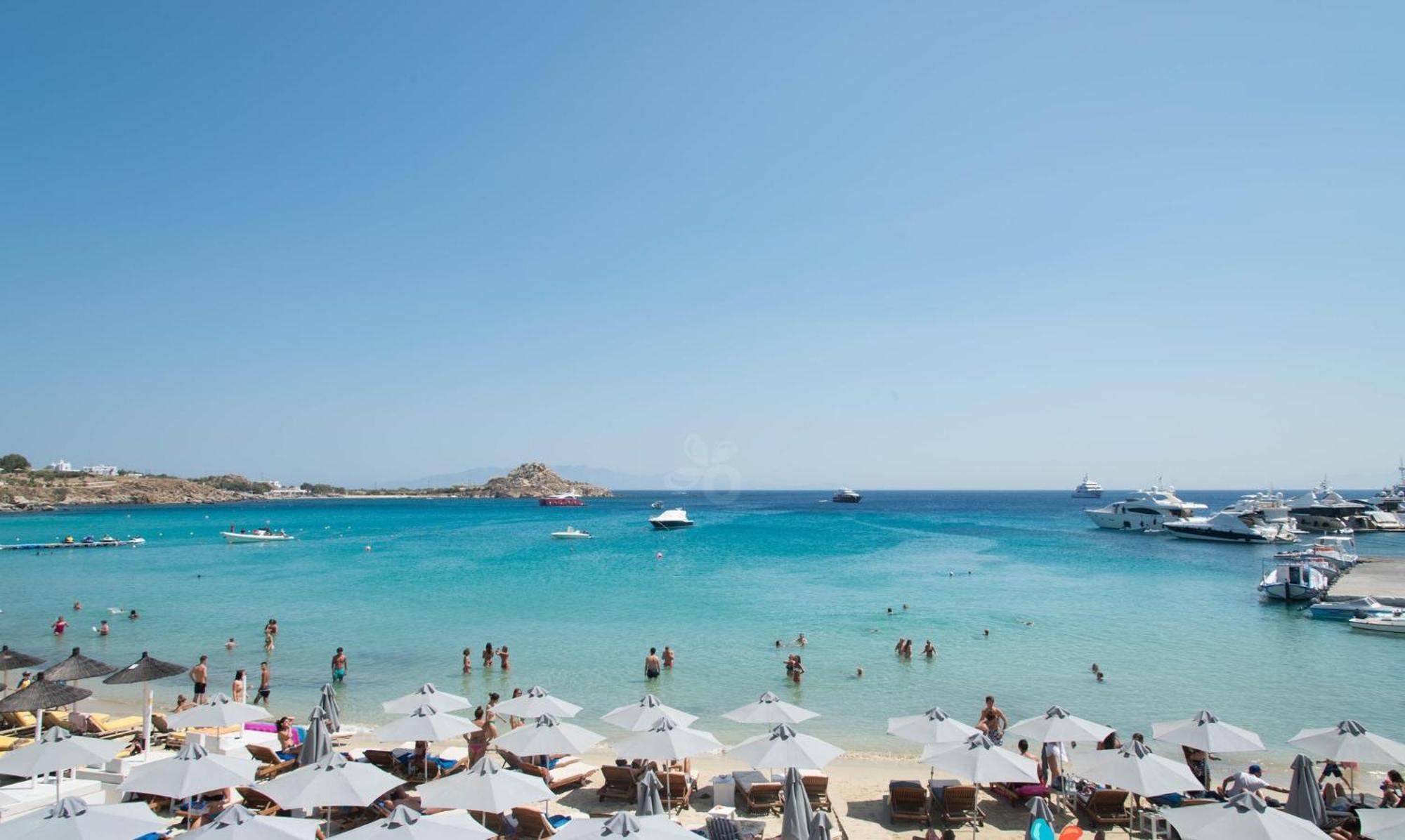 Acrogiali Beachfront Hotel Mykonos Platys Gialos  Exteriér fotografie