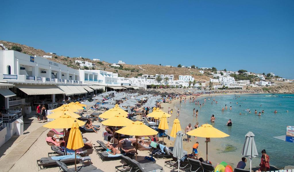 Acrogiali Beachfront Hotel Mykonos Platys Gialos  Exteriér fotografie