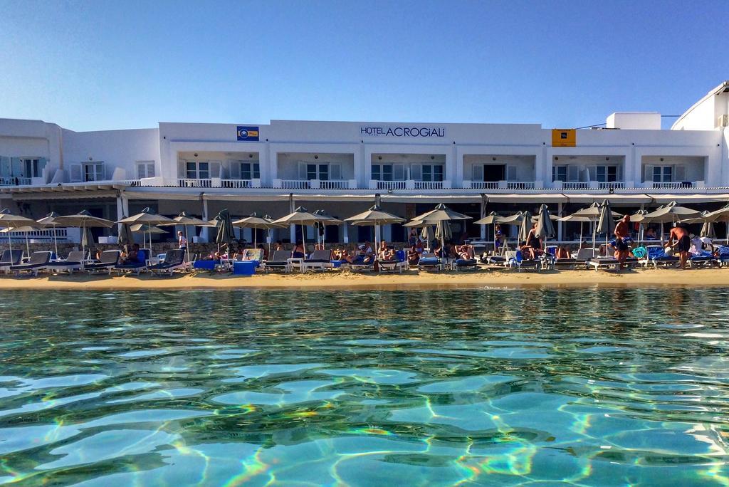 Acrogiali Beachfront Hotel Mykonos Platys Gialos  Exteriér fotografie